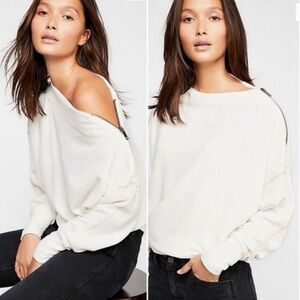 Free people Nikala dolman sleeve slouchy thermal top